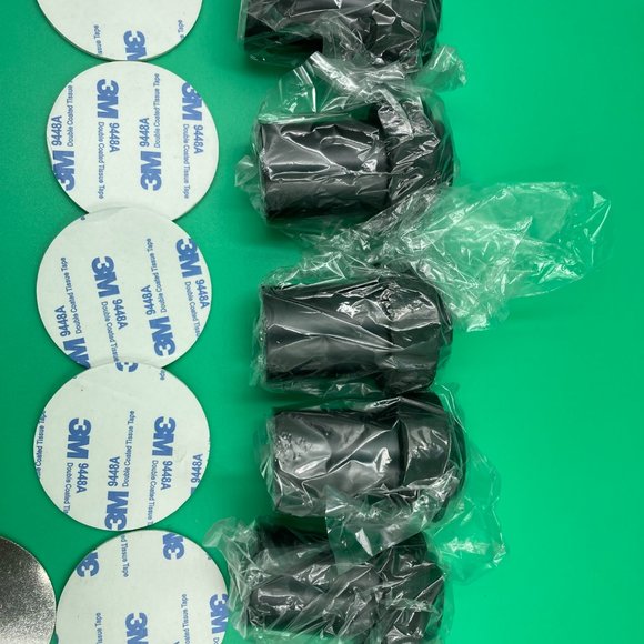 Door Stopper 5 Pack Door Stop Cylindrical Black Doorstops - Picture 4 of 7